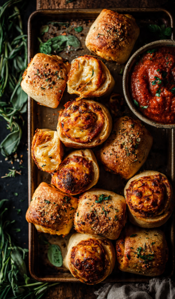 Easy Vegan Pizza Rolls
