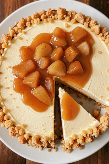 Cheesecake de Manzana y Caramelo Salado
