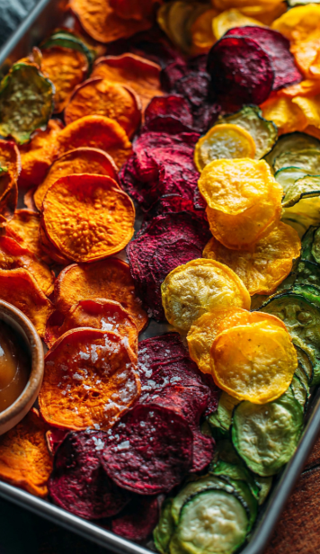 Crispy Homemade Veggie Chips 20 min