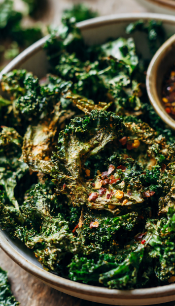 Spicy Kale Chips Recipe