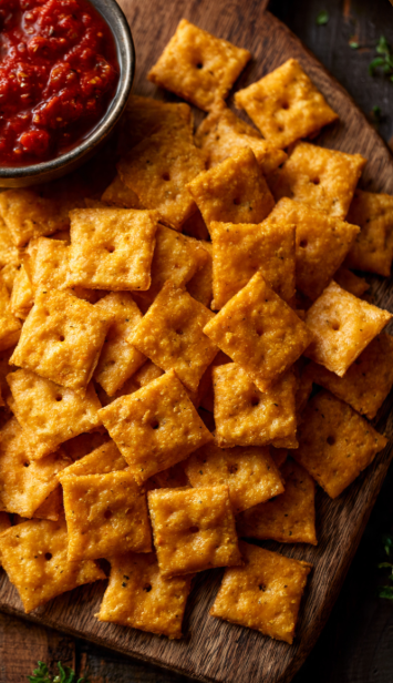 Homemade Vegan Cheese Crackers Recipe