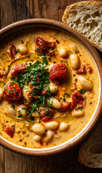 Roasted Tomato and White Bean Stew
