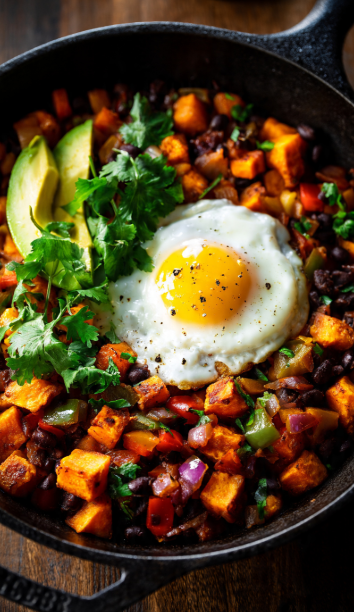 Potato Black Bean Breakfast Hash Recipe