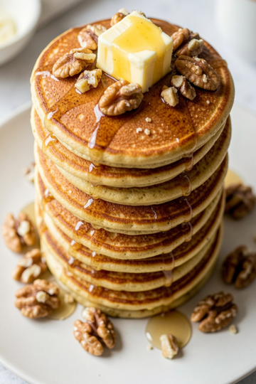 Fluffy Vegan Banana Nut Pancakes | Delicious Plant-Based Recipe