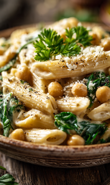 Creamy Vegan Chickpea Pasta