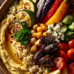 Mediterranean Quinoa Bowl with Roasted Vegetables For the